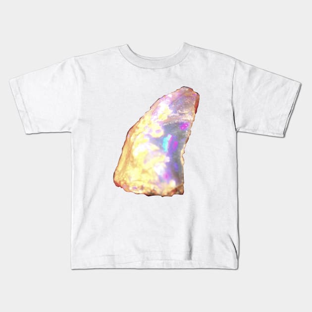 Lightning Ridge Opal Kids T-Shirt by Art of V. Cook